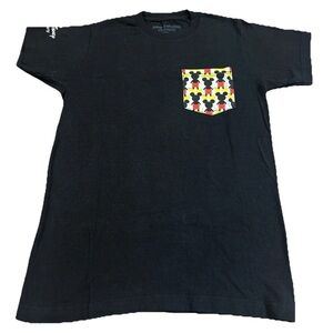 Walt Disney Company Employee Exclusive Black T- Shirt Ringer Mickey Mouse Small